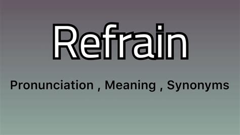 refrain meaning in music: Exploring the Nuances and Emotional Depth of Recurring Themes